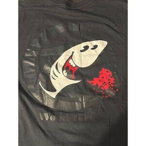 Sharkies Meatballs Woodstock NY T Shirt Bella+Canvas Black Cotton Shark Sz Large
